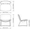 Miller Lounge Chair Fauteuil Serener functionals afmetingen
