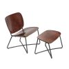miller Lounge Chair fauteuil Serener functionals donker bruin zwart ottoman