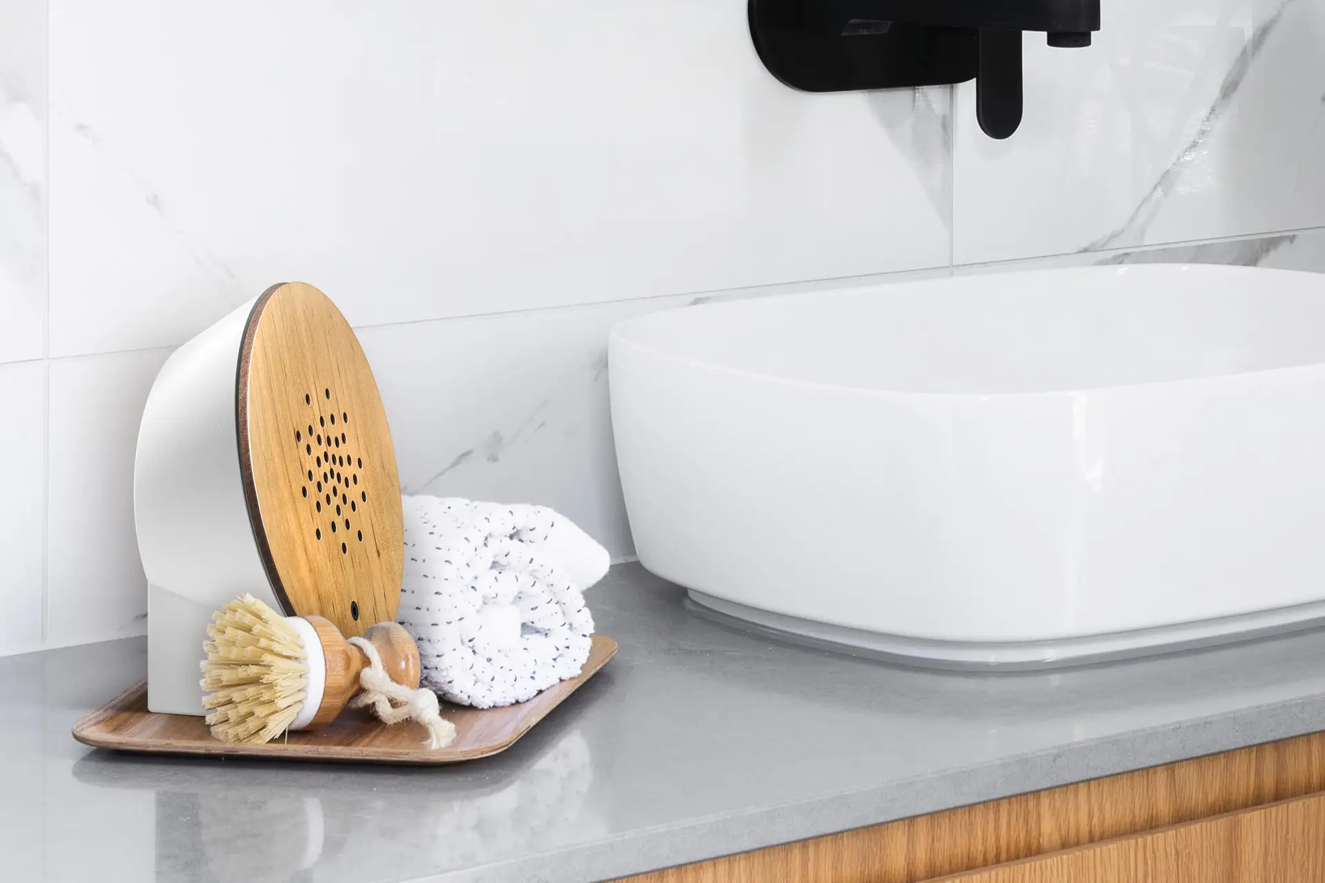 zeegeluid oceaan geluid strandgeluid in box met sensor