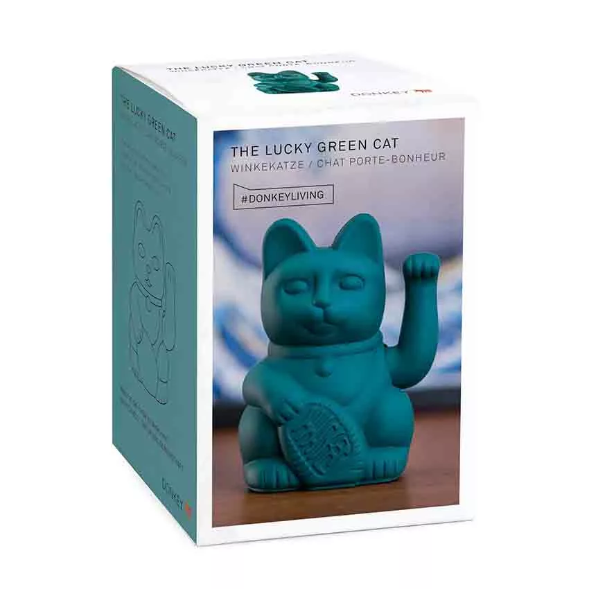 Lucky Cat - Gelukskat - 15cm - Grijs - Afbeelding 8
