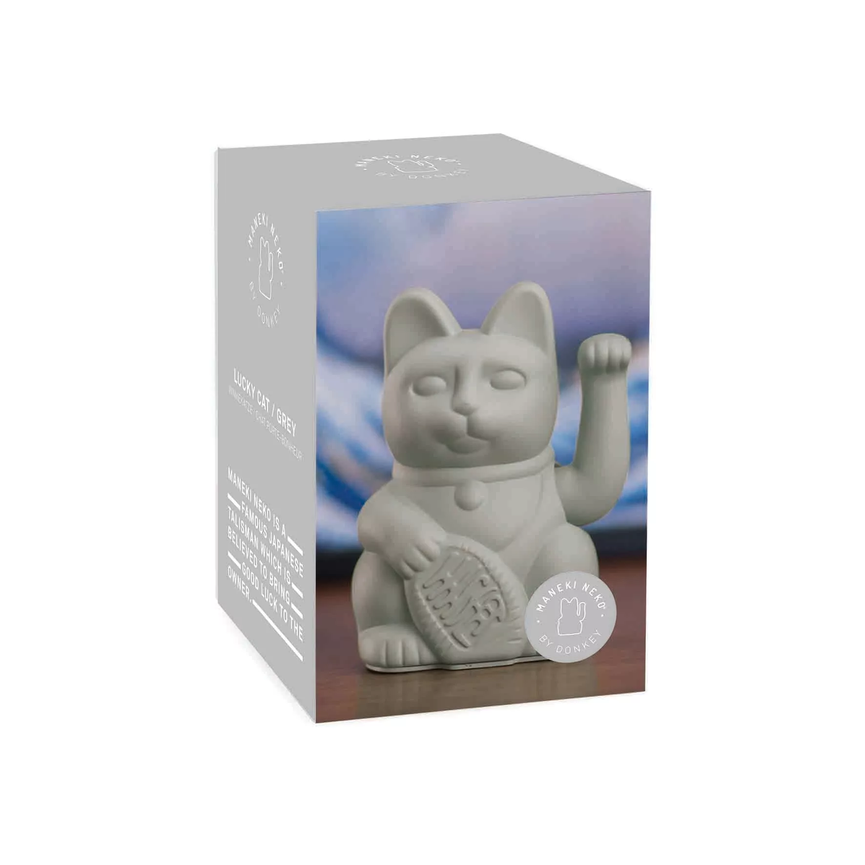 Lucky Cat - Gelukskat - 15cm - Grijs - Afbeelding 5