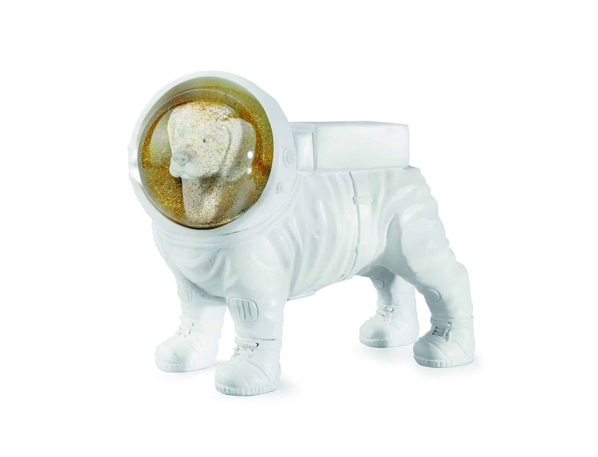 Glitter Sneeuwbol Hond- The Space Dog - 16,5 cm - Afbeelding 10