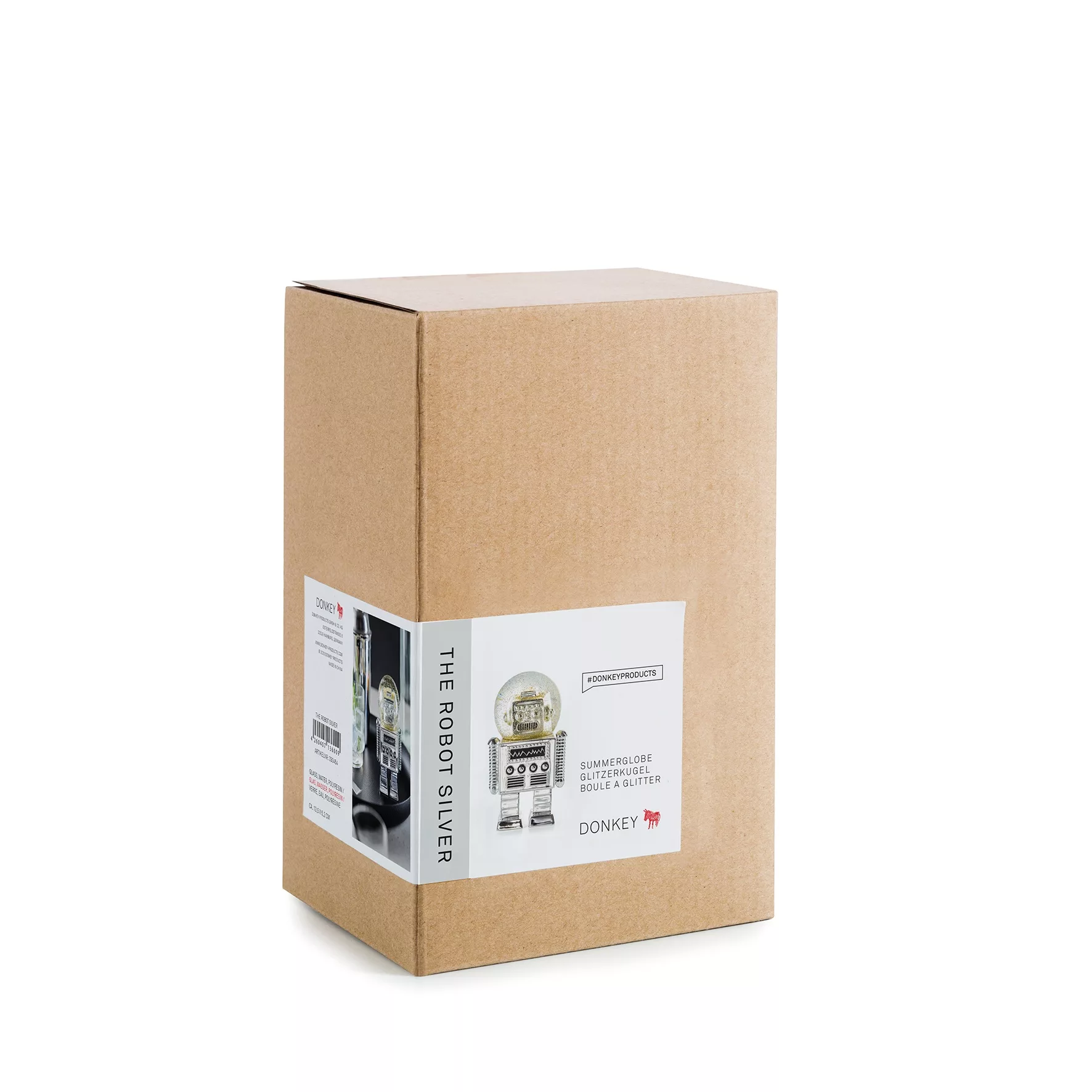 Glitter Robot Sneeuwbol - The Robot (S) - 13,5 cm - Afbeelding 6