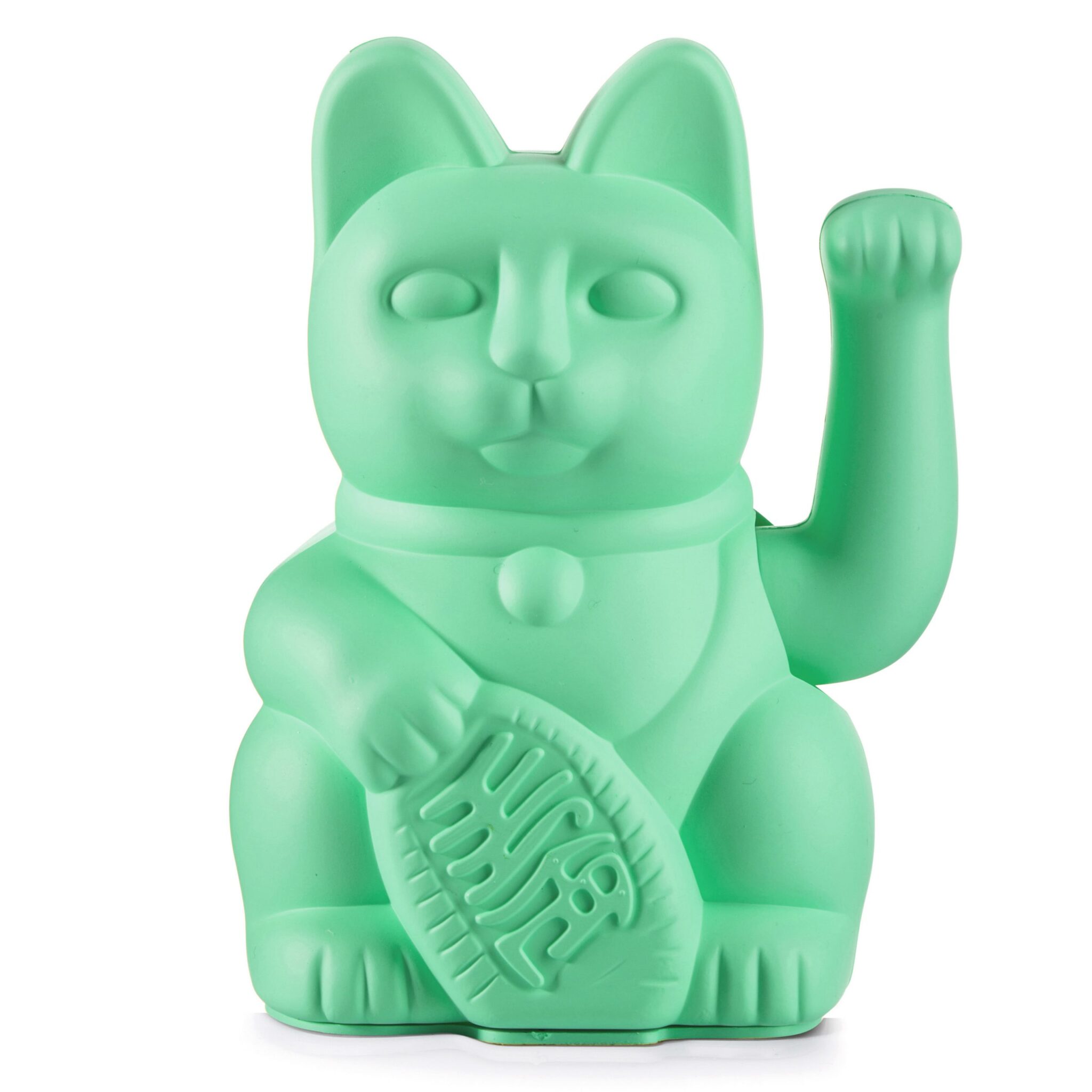 Lucky Cat - Gelukskat - 15cm - Mint Groen