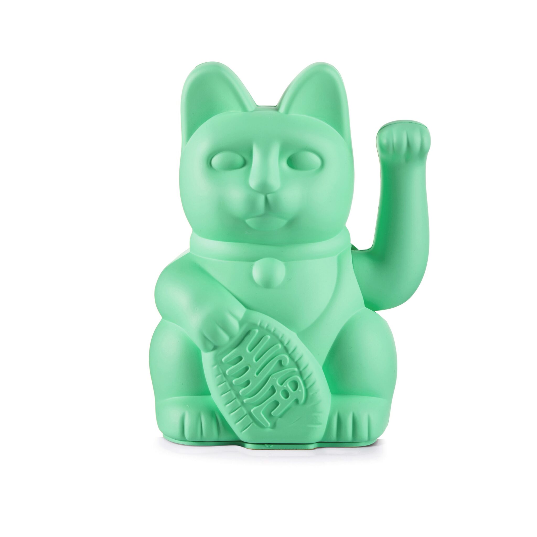 Lucky Cat - Gelukskat - 15cm - Mint Groen - Afbeelding 8
