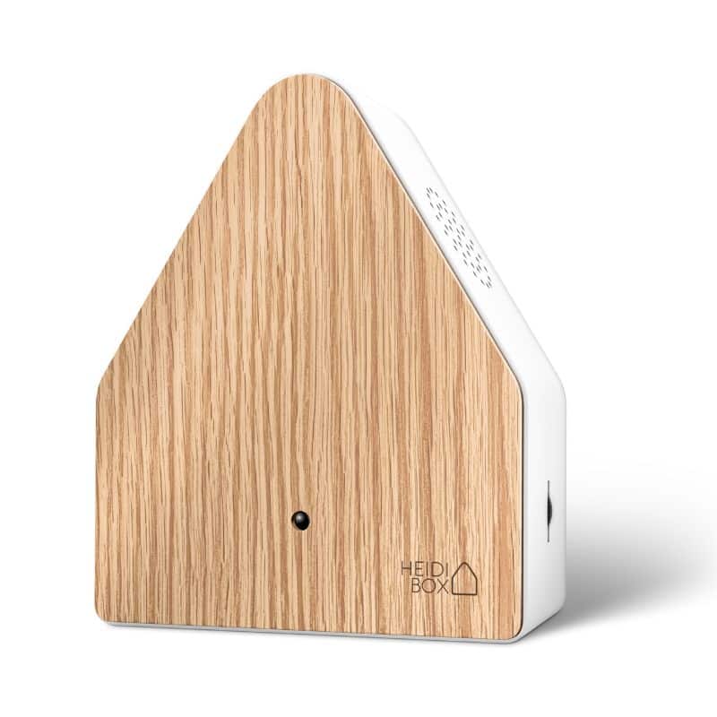 Heidibox Eiken huisje met rustgevende natuurgeluiden, ideaal voor een rustgevende sfeer in huis.